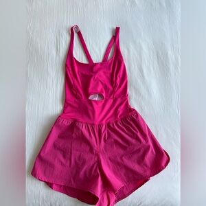 Pink workout one piece